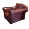 Spanish Brown Leather Club Chairs, Set of 2, Image 2