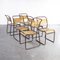 Tubular Metal Slatted Dining Chairs from Cox, 1940s, Set of 6, Image 4