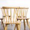 French Beech Stick Back Dining Chairs, 1950, Set of 6 4