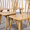 French Beech Stick Back Dining Chairs, 1950, Set of 6 5