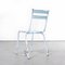French Sky Blue Metal Stacking Outdoor Chair from Tolix, 1950, Image 8