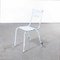 French Sky Blue Metal Stacking Outdoor Chair from Tolix, 1950 1