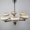 French Art Deco Ceiling Lamp with 6 Arms, Image 2