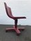 Wine Red Office Chair by Ettore Sottsass for Olivetti Italy, 1970s 7