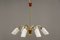 Lámpara de araña Mid-Century de teca, años 60, Imagen 1