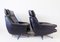 Black Leather Esa 802 Armchair by Werner Langenfeld, Set of 2, Image 4