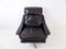 Black Leather Esa 802 Armchair by Werner Langenfeld, Set of 2, Image 9
