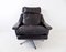 Black Leather Esa 802 Armchair by Werner Langenfeld, Set of 2 7