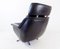 Black Leather Esa 802 Armchair by Werner Langenfeld, Set of 2 17