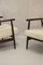 White Loop Fabric Armchairs by Henryk Lis, 1970s, Set of 2 7