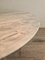 Round Carrara Marble Dining Table with Conical Base 6