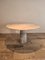 Round Carrara Marble Dining Table with Conical Base 1