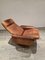 Brauner Patinierter Verstellbarer und Drehbarer Relax Sessel von De Sede 50 4