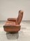 Brauner Patinierter Verstellbarer und Drehbarer Relax Sessel von De Sede 50 3