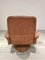 Brauner Patinierter Verstellbarer und Drehbarer Relax Sessel von De Sede 50 6