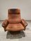 Brauner Patinierter Verstellbarer und Drehbarer Relax Sessel von De Sede 50 1