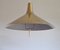 Danish Mid-Century Modern Brass Counterweight Pendant in the Style of Paavo Tynell, 1950s 3