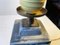 Mid-Century Italian Ceramic Table Lamp with Blue Glaze, 1960s, Image 7