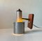 Scandinavian Modern Wall Lamp in Aluminum and Teak from Lyfa, 1960s 2