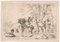 Bacchanal Scene, Original Etching, 19th Century, Image 1