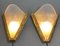 Antique French Art Deco Style Brass & Glass Wall Lights, 1920s, Set of 2 11