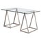 Minimalist Desk in Metal & Glass 1