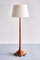 Swedish Grace Floor Lamp in Birch with Carved Paw Feet, 1920s, Image 1