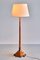 Swedish Grace Floor Lamp in Birch with Carved Paw Feet, 1920s 3