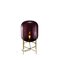 Oda Medium in Aubergine and Brass Floor Lamp by Sebastian Herkner for Pulpo, Image 1