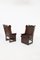 Antique Lounge Chairs in Wood and Fabric, Set of 2 12