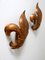 Mid-Century Modern German Gilt Metal Lily Sconces by Hans Kögl 1970s, Set of 2, Image 11