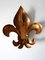 Mid-Century Modern German Gilt Metal Lily Sconces by Hans Kögl 1970s, Set of 2, Image 20
