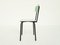 Large Pistachio Green Laminate Table & Suspended Chairs, Set of 9, Image 12