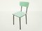 Large Pistachio Green Laminate Table & Suspended Chairs, Set of 9 15