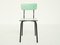 Large Pistachio Green Laminate Table & Suspended Chairs, Set of 9 13