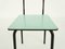 Large Pistachio Green Laminate Table & Suspended Chairs, Set of 9 17