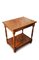 20th Century English Rustic Oak Two Tier Plank Side Table 1