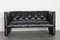 Black Leather Sofa by Wittmann Edwards, Image 1