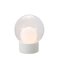 Lampada da terra Boule media in vetro bianco e trasparente con base bianca di Sebastian Herkner per Pulpo & Rosenthal, Immagine 1