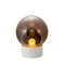 Medium Boule in Smoky Grey Glass with a White Base Floor Lamp by Sebastian Herkner for Pulpo & Rosenthal 1