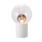 Lampe de Bureau High Boule en Verre Transparent et Gris Fumé avec un Socle Blanc par Sebastian Herkner pour Pulpo & Rosenthal 1