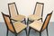 Gold Velour Chairs, 1950s, Set of 4, Image 8