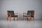 Leather Senator Chairs by Ole Wanscher for France & Søn, 1950s, Set of 2 1