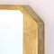 Espejo rectangular con marco de latón, años 50, Imagen 6