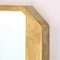 Rectangular Brass Frame Mirror, 1950s 6