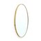 Brass Frame Oval Mirror, 1950s 1