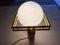 Bauhaus Wandlampe aus Messing & Opalglas, 1930er 18