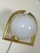 Bauhaus Wandlampe aus Messing & Opalglas, 1930er 20
