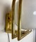 Bauhaus Brass & Opaline Wall Lamp, 1930s 5