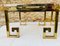 Moderne Italienische Beistelltische aus Messing & Glas, 1970er, 2er Set 6